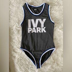 Ivy Park Graphic Print Scoopneck Bodysuit - Medium